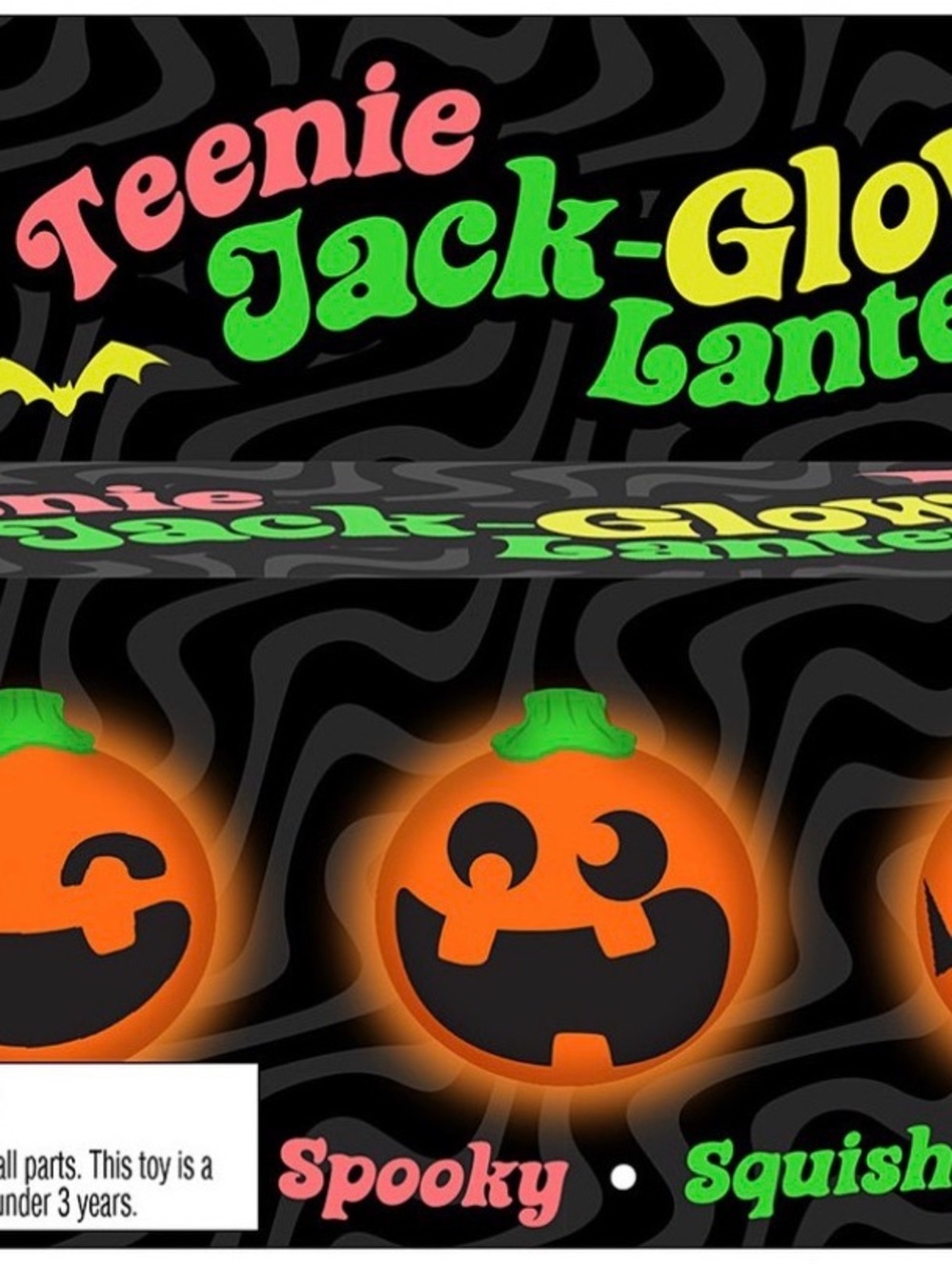 Teenie Jack-O'-Lantern Glow Pumpkin Party Toy - Orange by